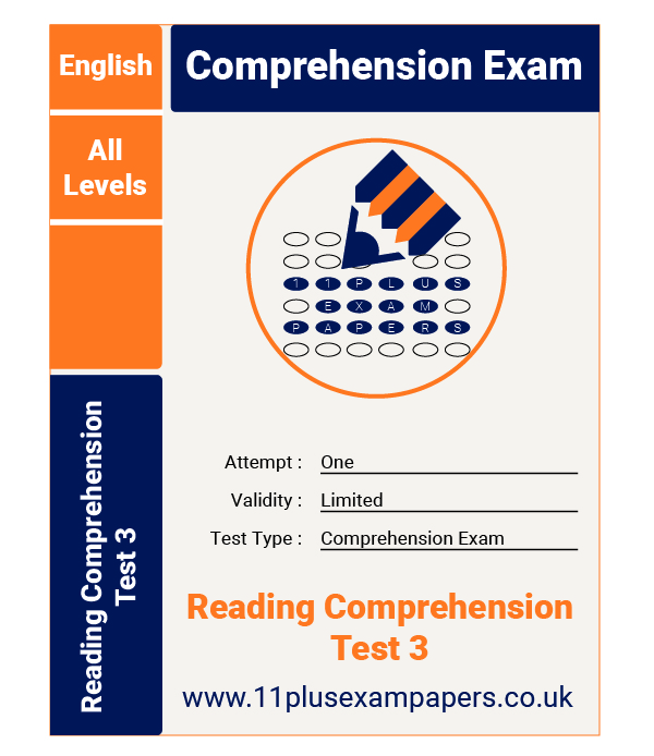 Reading Comprehension Test 3